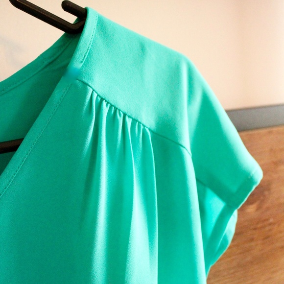 Banana Republic Sea Green Chiffon Blouse XS - Picture 3 of 5